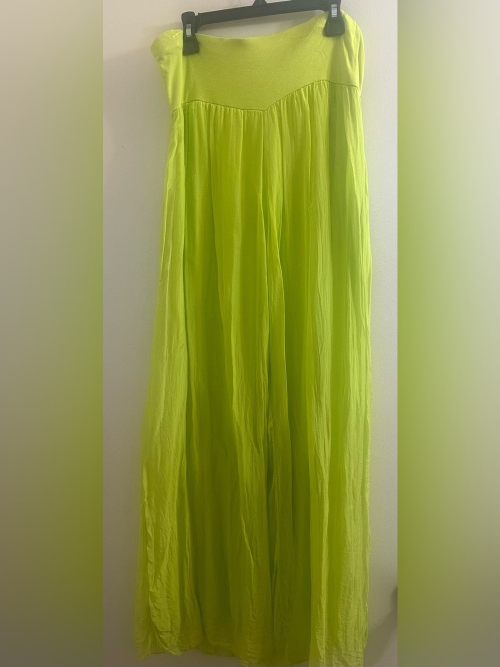 Women’s Neon Lime Maxi Skirt
